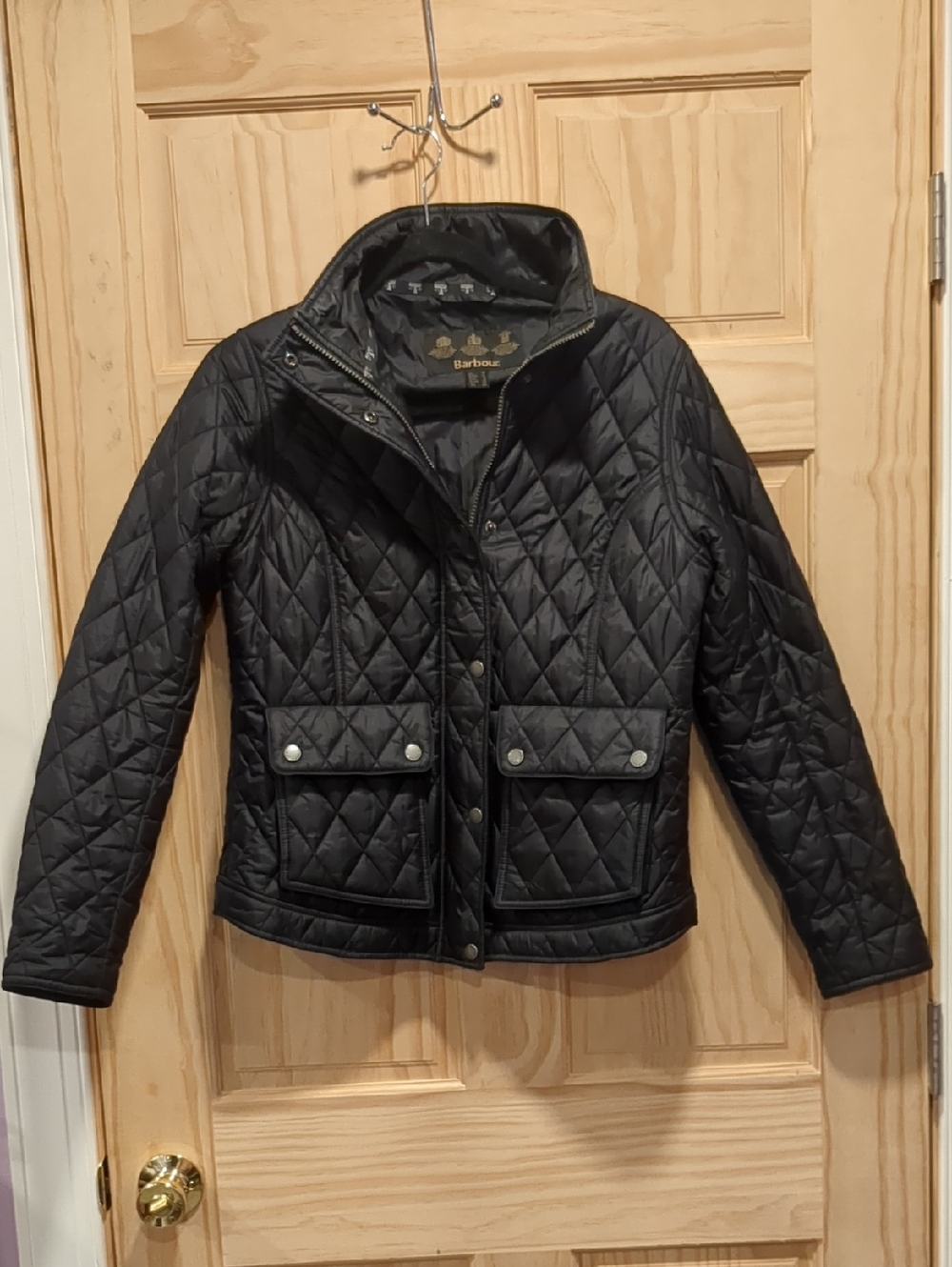Barbour Black Quilted Lightweight Puffer Jacket